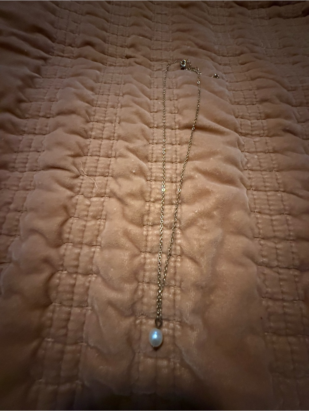 Gold Pearl Drop Necklace - Fashion Jewelry